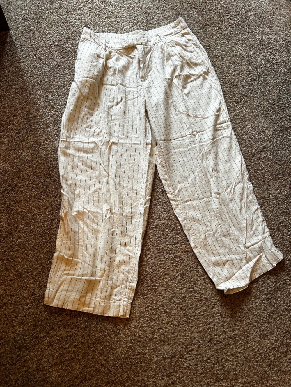 A New Day Target linen pinstripe pants wide leg